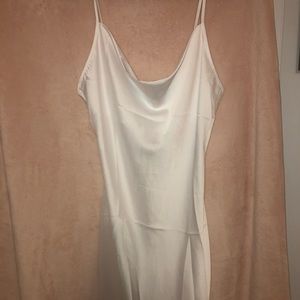 White silk dress from Shein